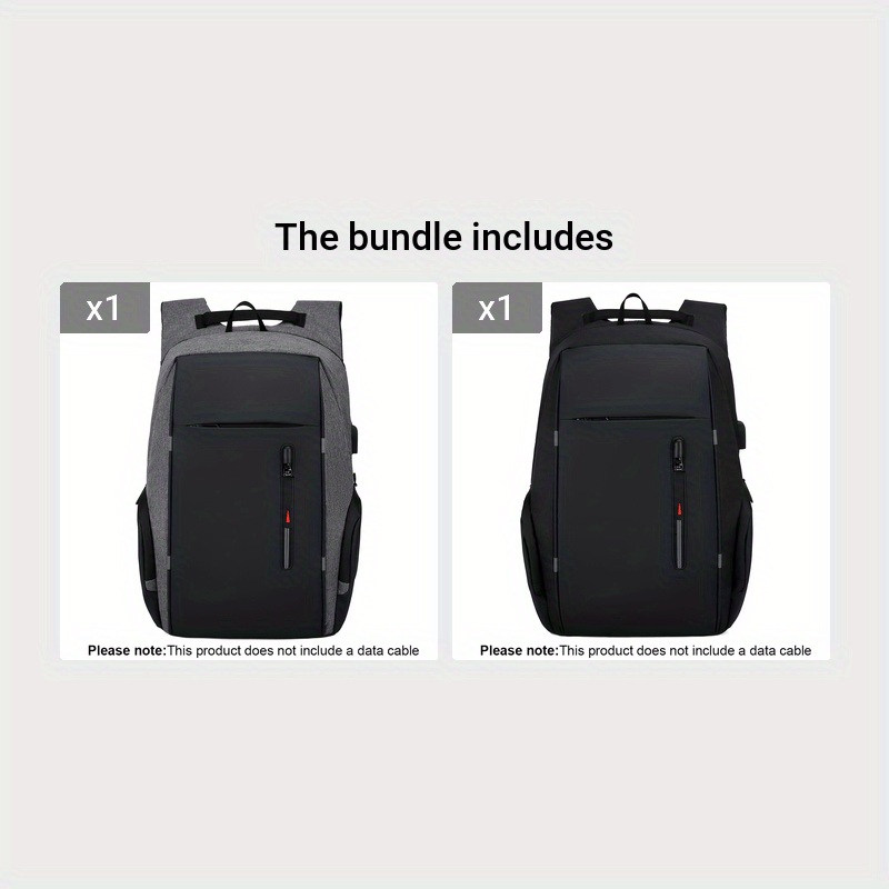 Men’s Anti-Theft Laptop Backpack – Large Capacity Travel & Business Bag