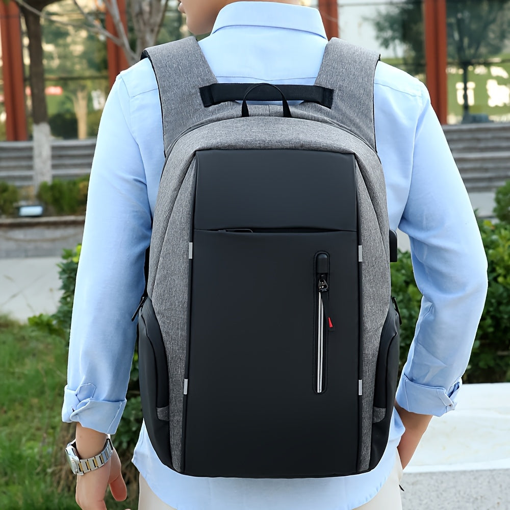 Men’s Anti-Theft Laptop Backpack – Large Capacity Travel & Business Bag