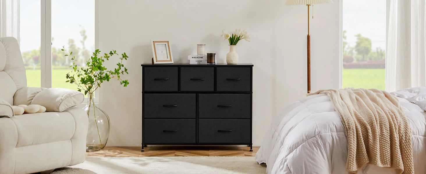JHK 7-Drawer Fabric Bedroom Organizer