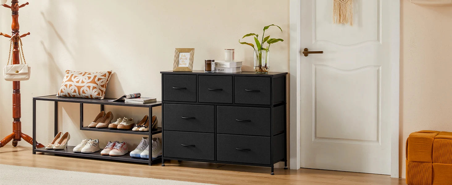 JHK 7-Drawer Fabric Bedroom Organizer