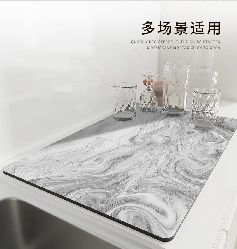 Kitchen Dish Drying Mat