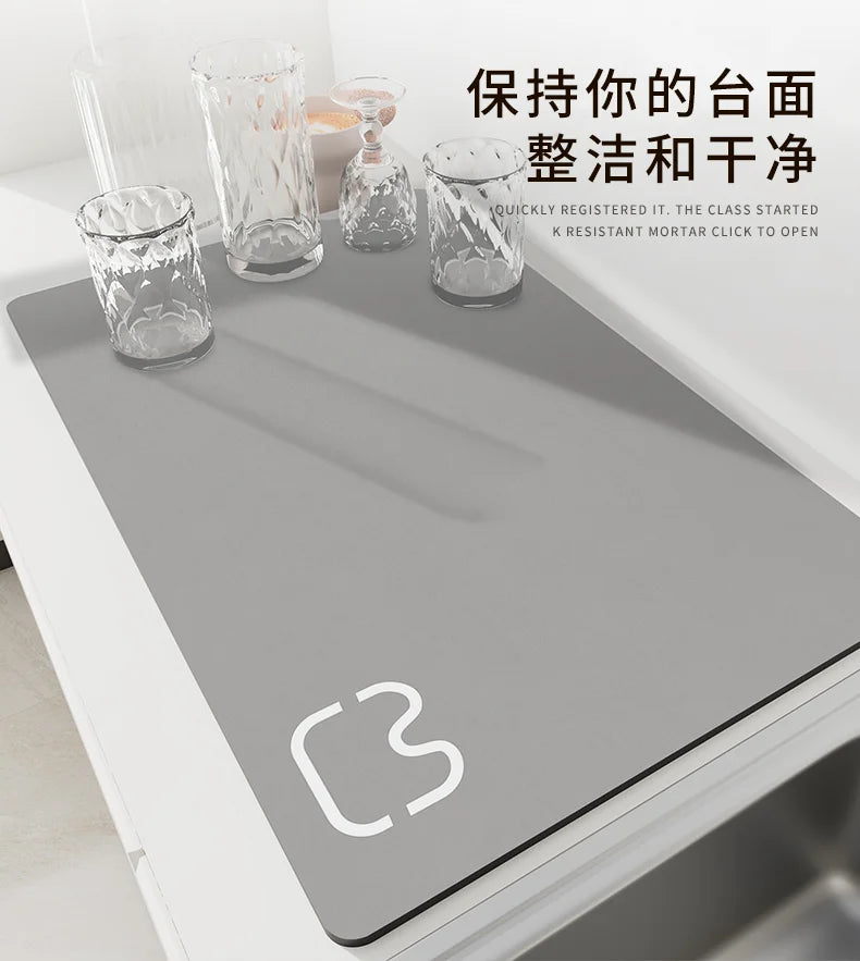 Kitchen Dish Drying Mat