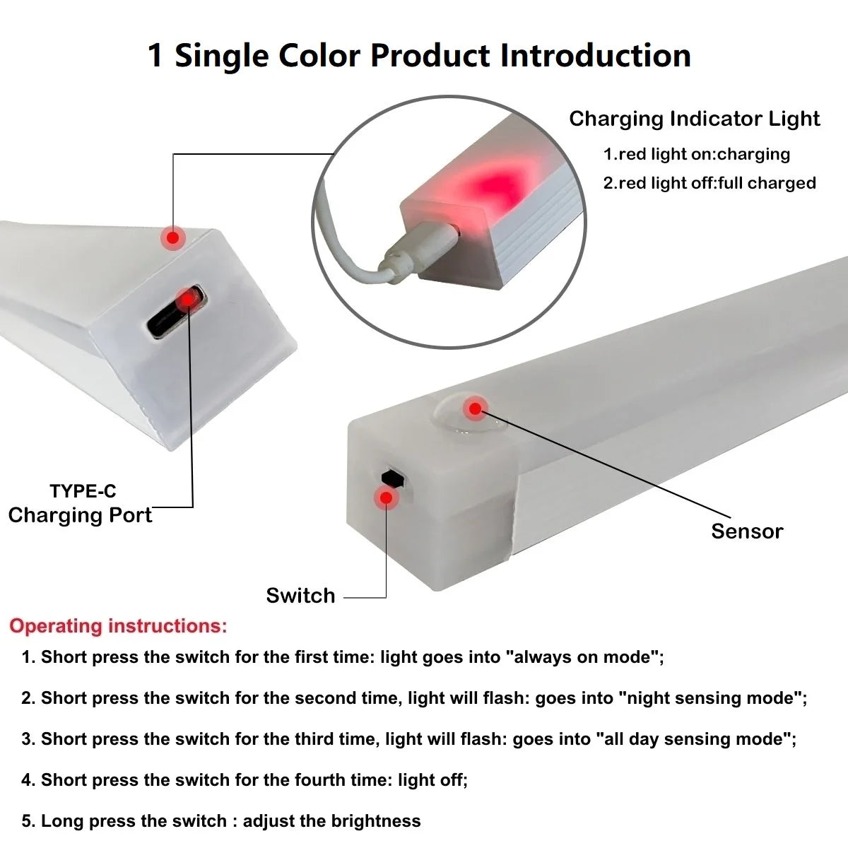 Wireless Motion Sensor LED Night Light