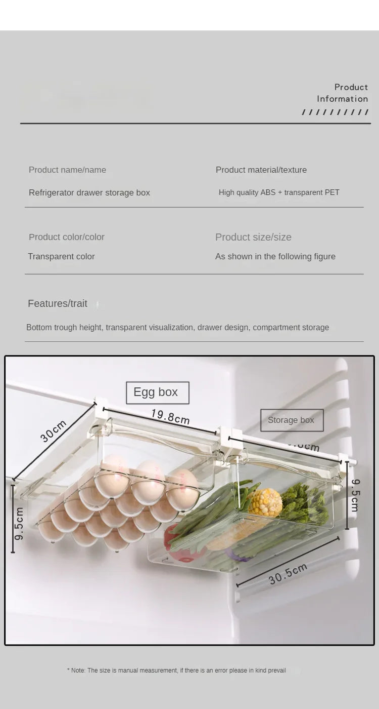 Refrigerator Drawer Storage Box
