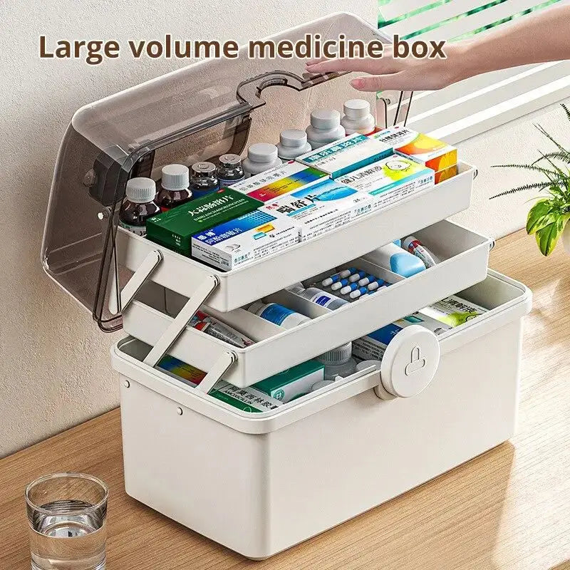 White Multi-Layer Medicine Box