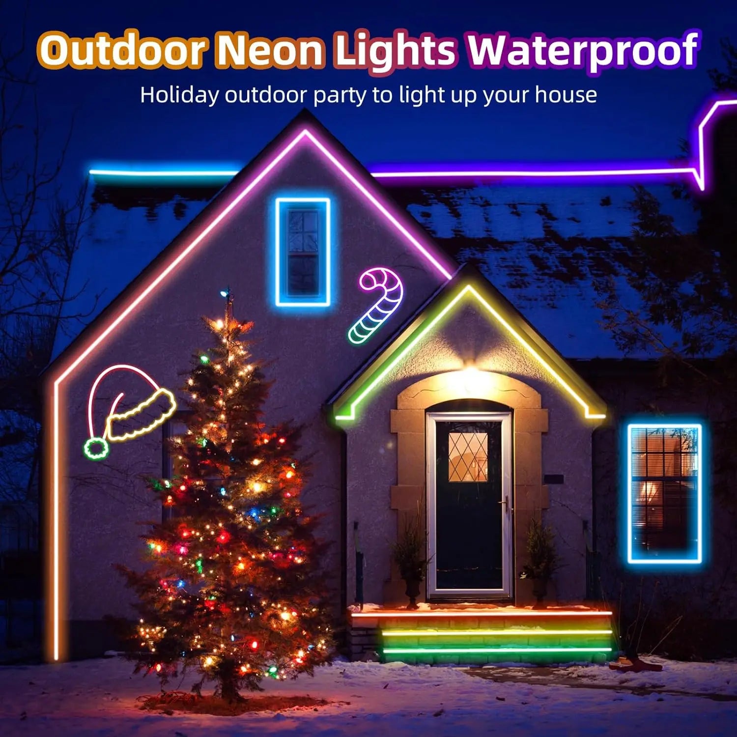 EU Plug LED Neon Strip Light