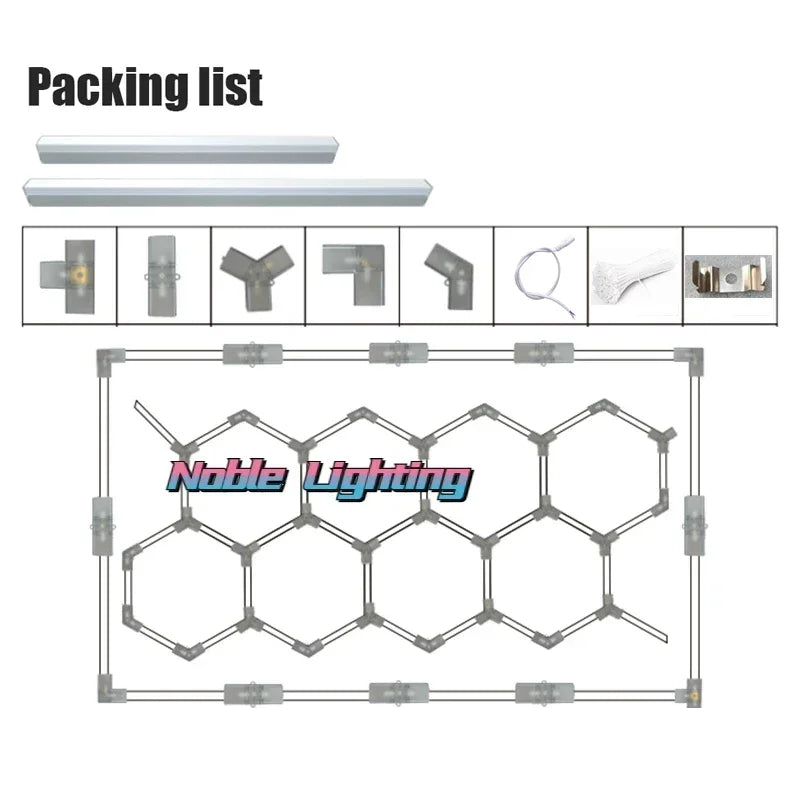 Hexagon LED Garage Light