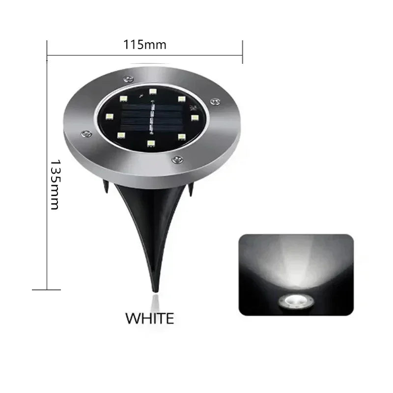 8/20 LED Solar Disk Lights