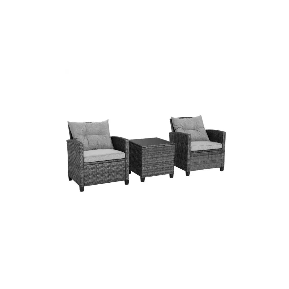 3-Piece Outdoor Wicker Patio Furniture Set