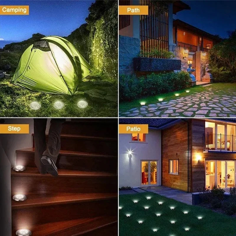 8/20 LED Solar Disk Lights