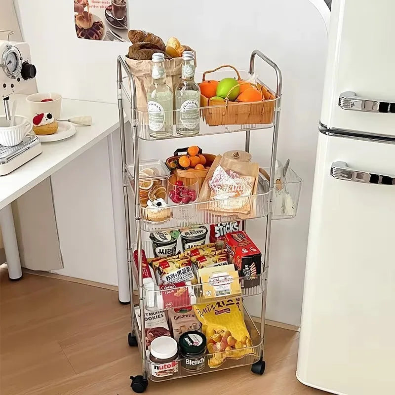 3/4 Layer Rolling Storage Trolley