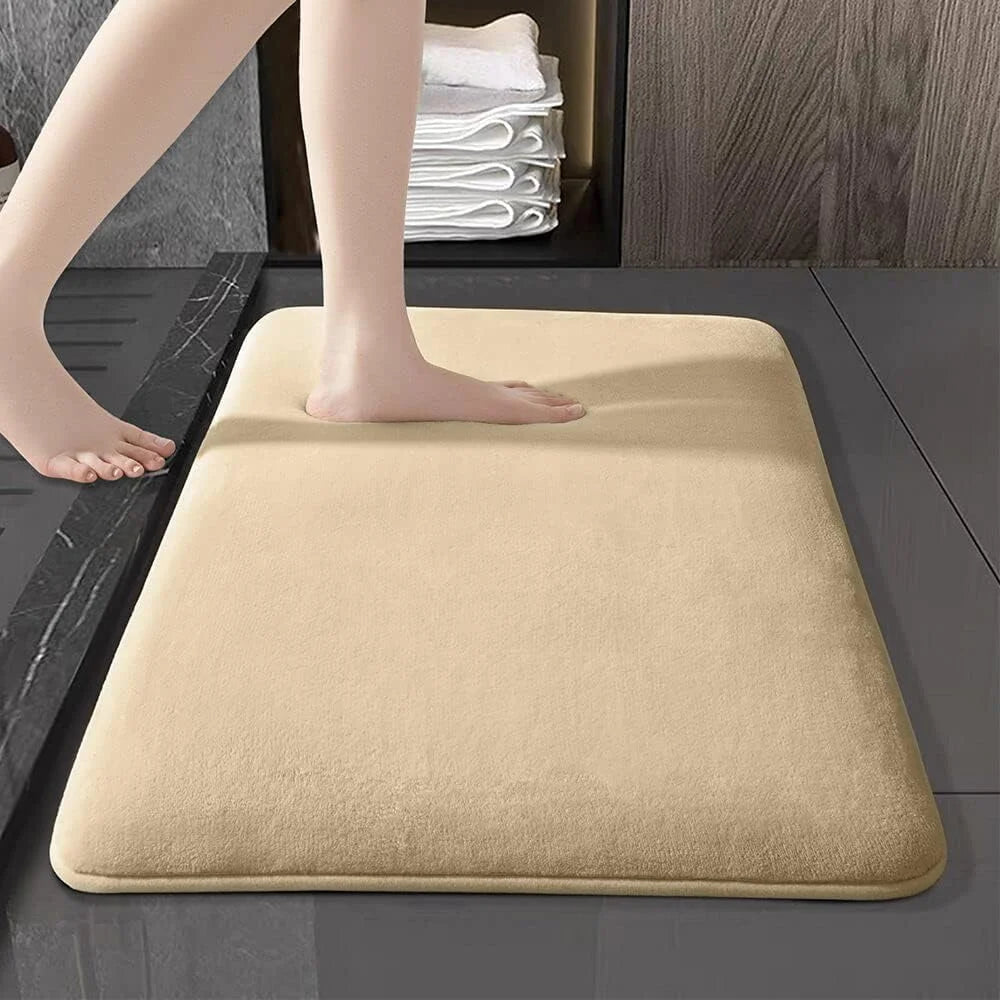 Super Absorbent Anti-Slip Bath Mat – Coral Velvet Floor & Door Mat