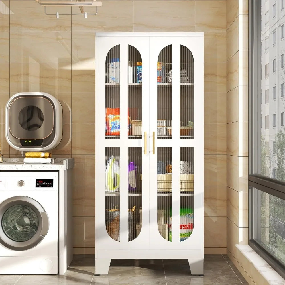 Metal Kitchen Pantry Storage Cabinet