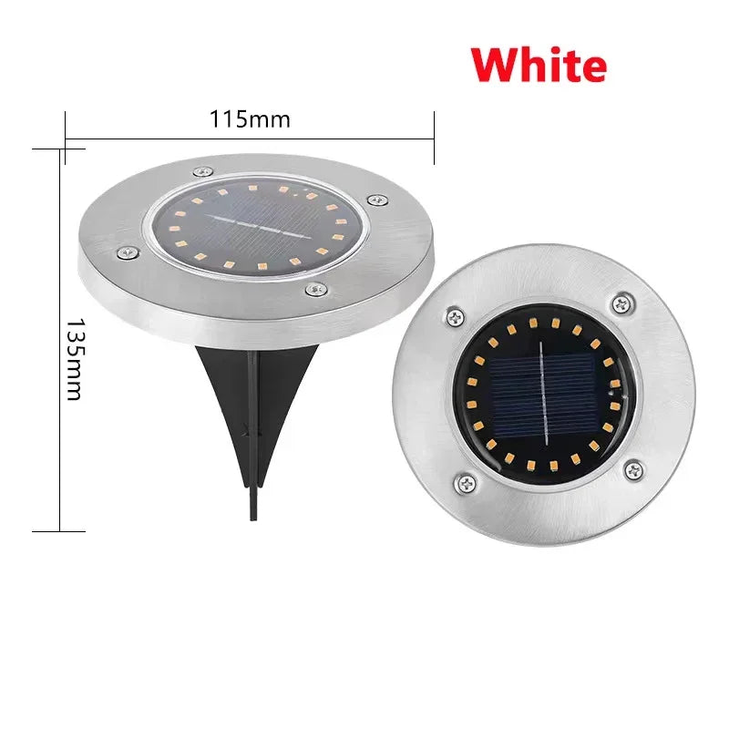 8/20 LED Solar Disk Lights