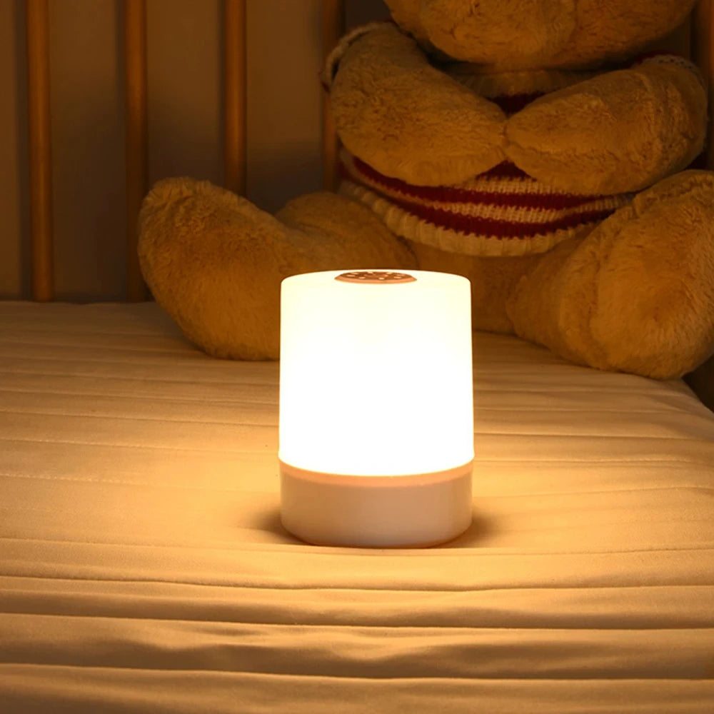Touch Night Lamp – 3-Mode Dimmable USB Charging Bedside Lamp