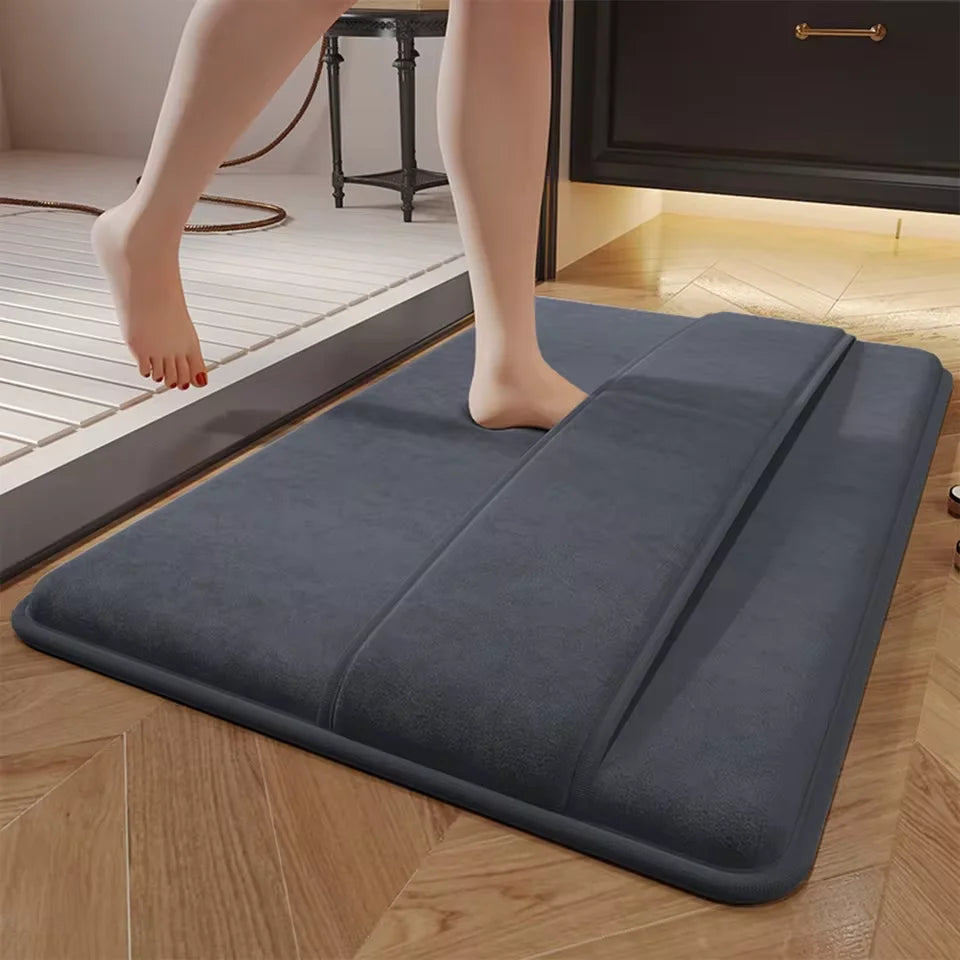 Super Absorbent Anti-Slip Bath Mat – Coral Velvet Floor & Door Mat