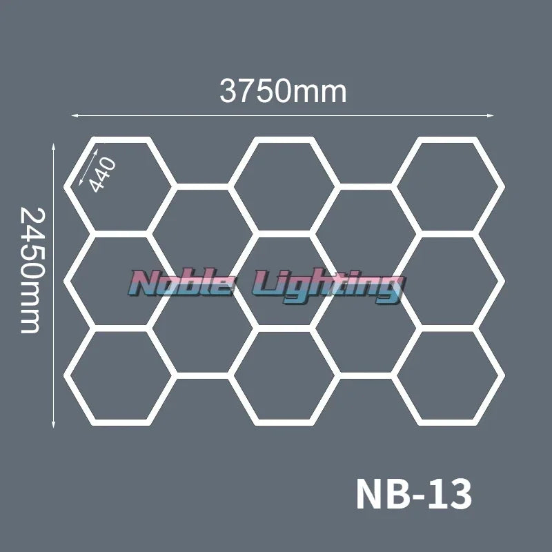 Hexagon LED Garage Light