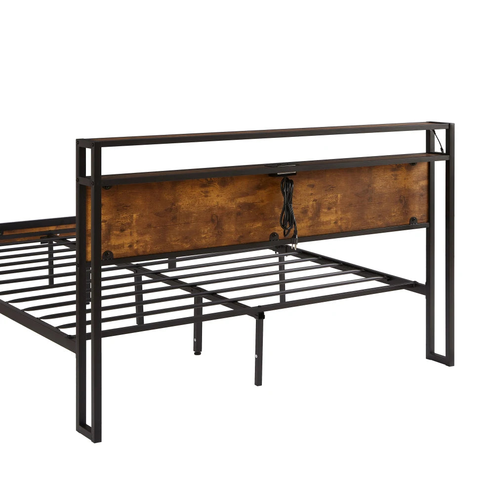 Queen Size Metal Platform Bed