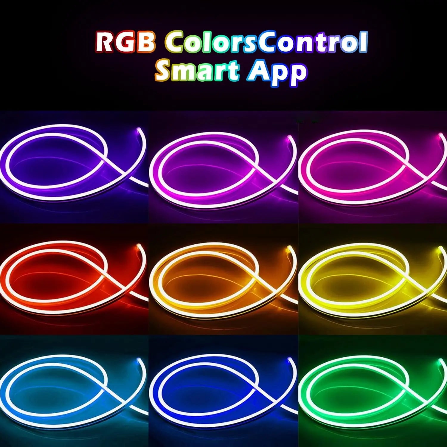 EU Plug LED Neon Strip Light