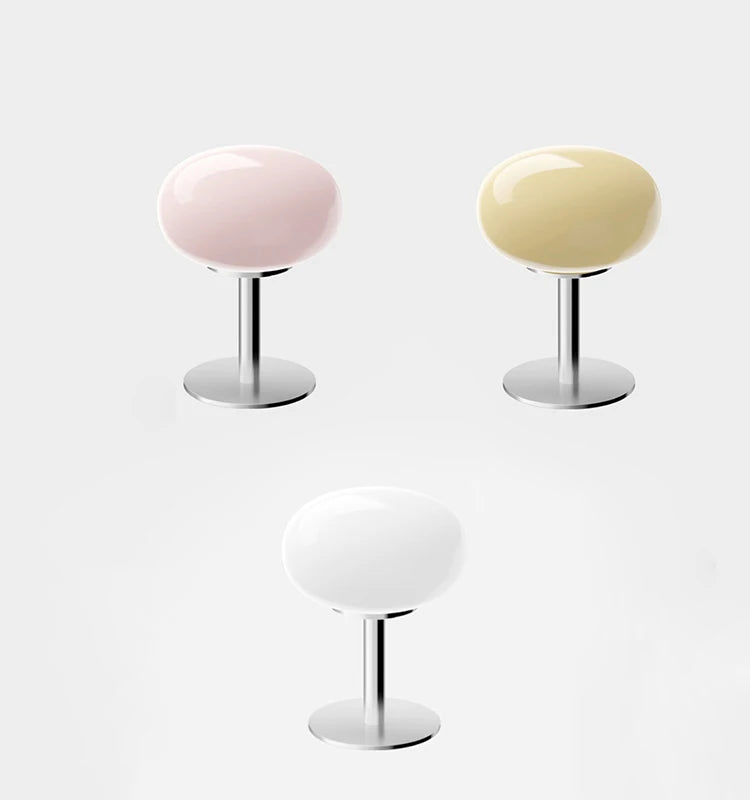 Macaron Glass Table Lamp – Trichromatic Dimming Night Light