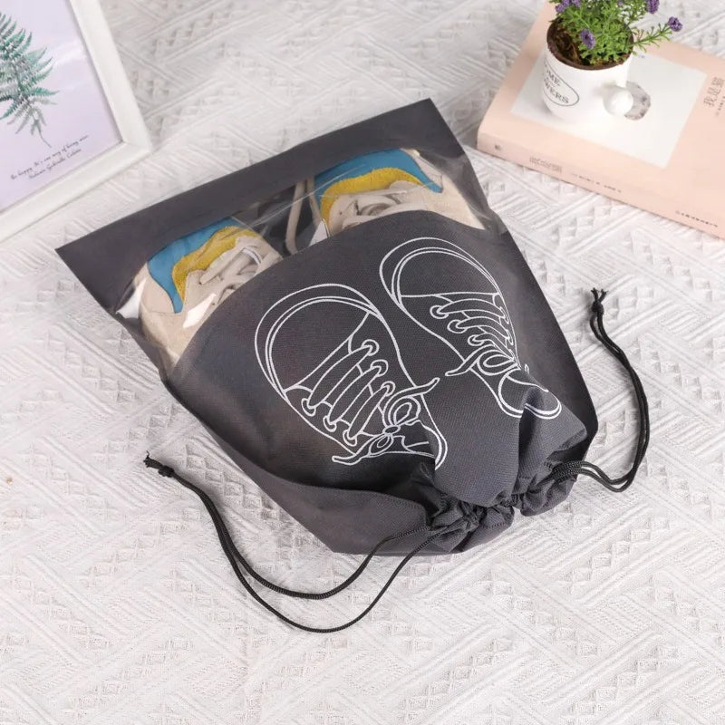 Shoes Storage Bags – Waterproof Non-Woven Closet & Travel Organizer