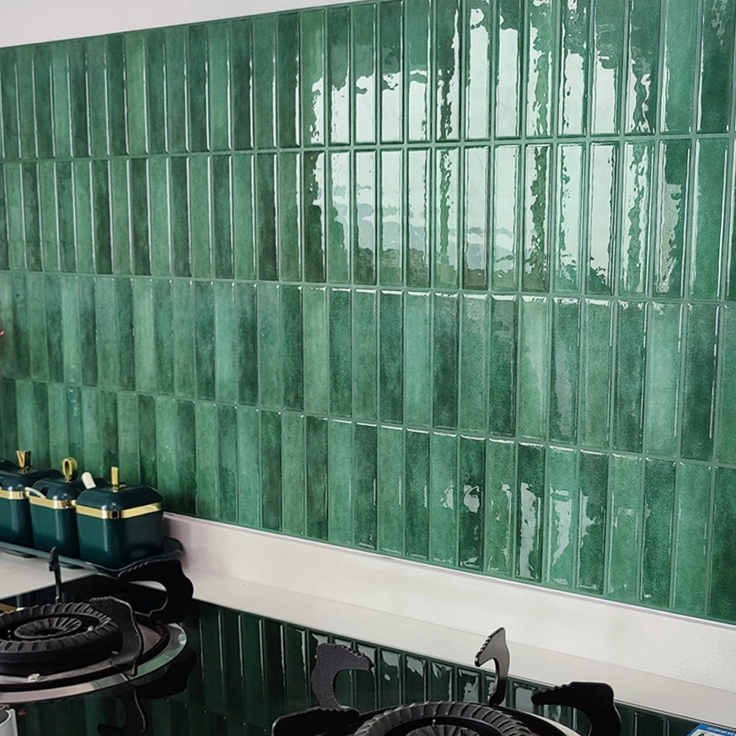 10 PCS Waterproof & Anti-Oil Peel-and-Stick Wall Tiles