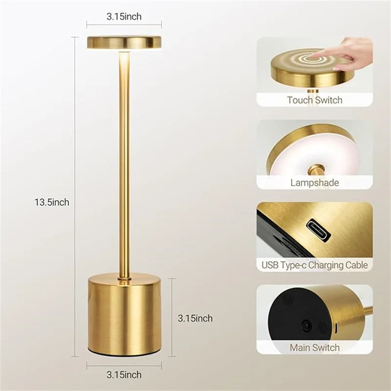 Classic USB Rechargeable Table Lamp
