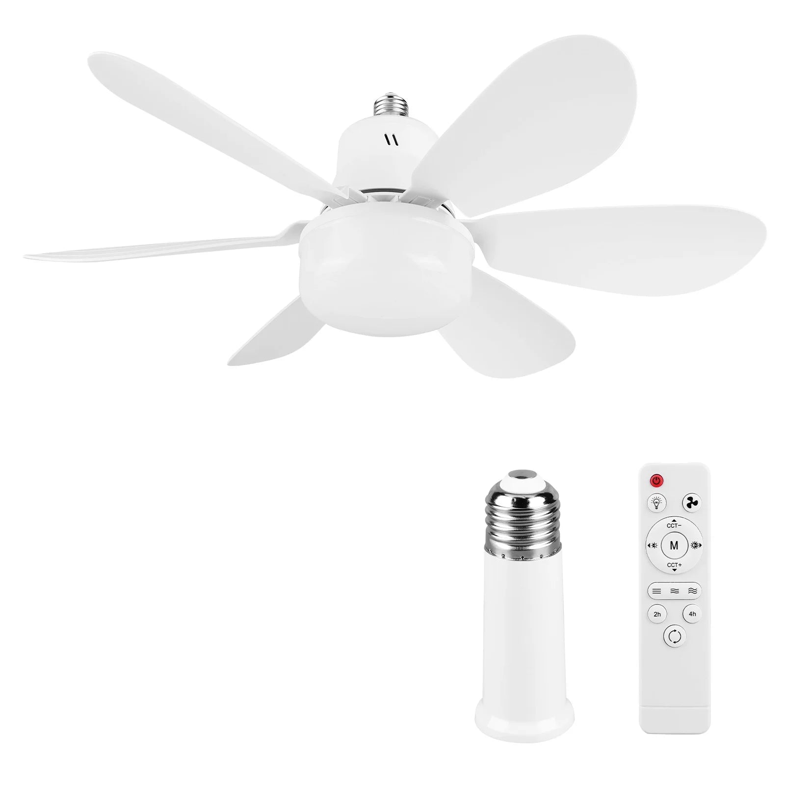 Screw-in Ceiling Fan with Light