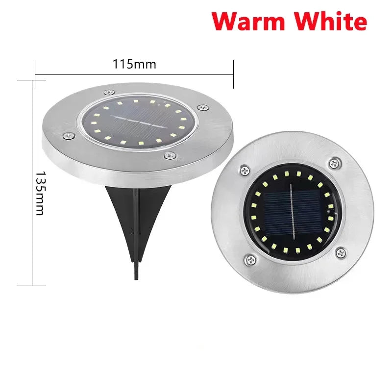 8/20 LED Solar Disk Lights