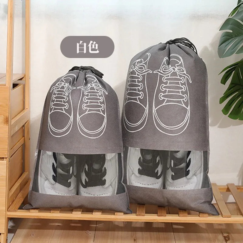 Shoes Storage Bags – Waterproof Non-Woven Closet & Travel Organizer