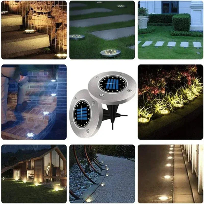 8/20 LED Solar Disk Lights