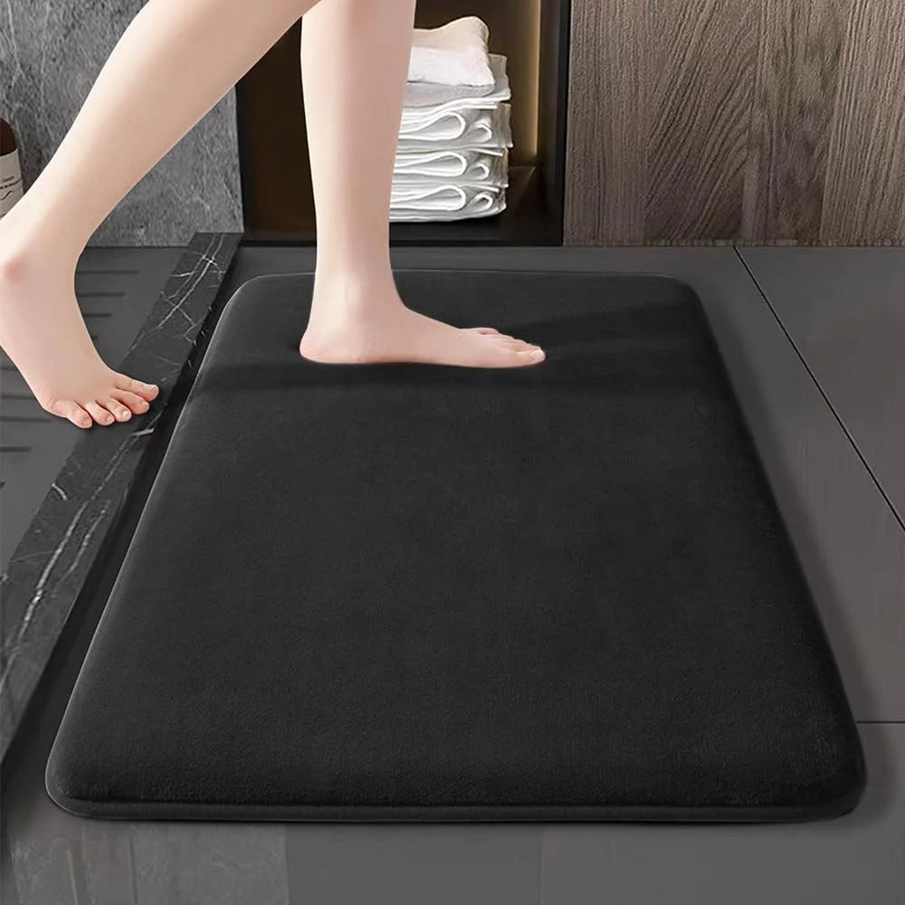 Super Absorbent Anti-Slip Bath Mat – Coral Velvet Floor & Door Mat
