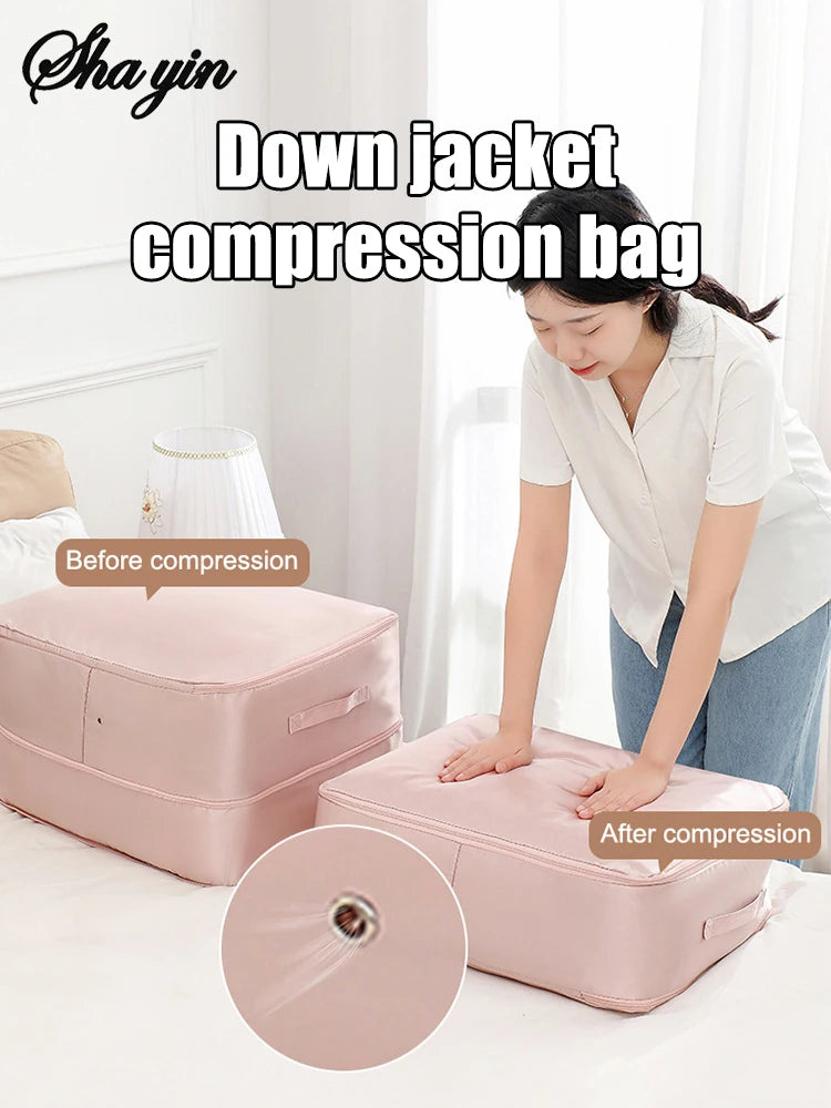 Self-Compressing Storage Bag
