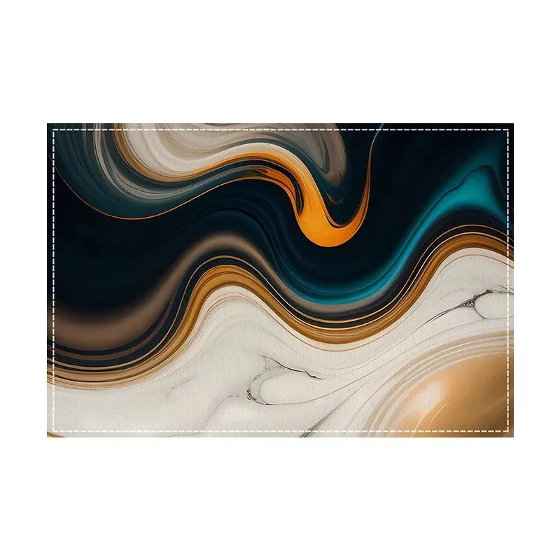 Marble Pattern Linen Placemats