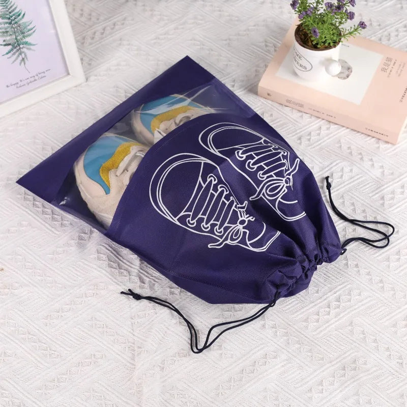 Shoes Storage Bags – Waterproof Non-Woven Closet & Travel Organizer