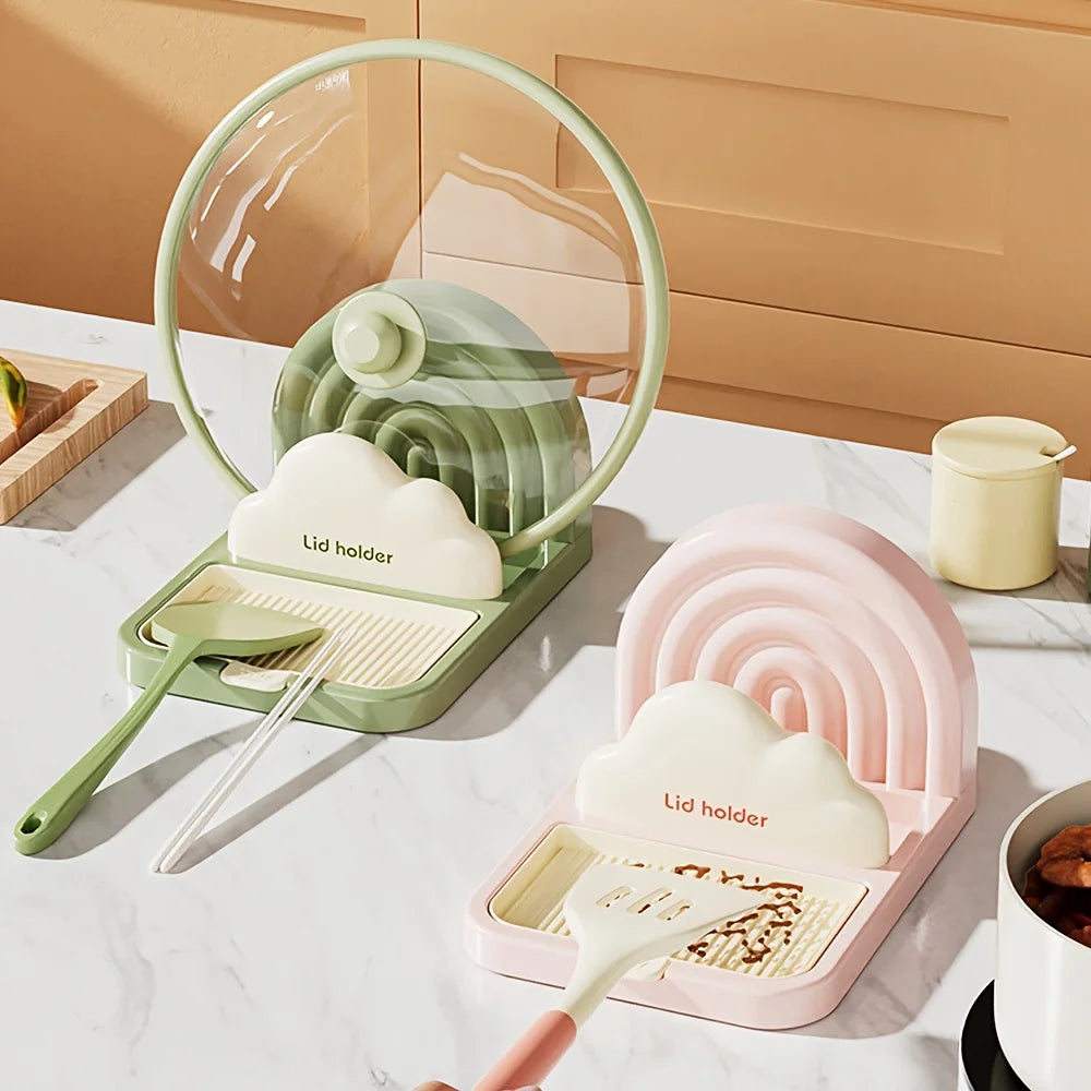 Multifunctional Kitchen Lid & Spoon Holder