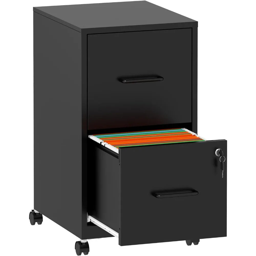 Mobile 2-Drawer File Cabinet with Lock