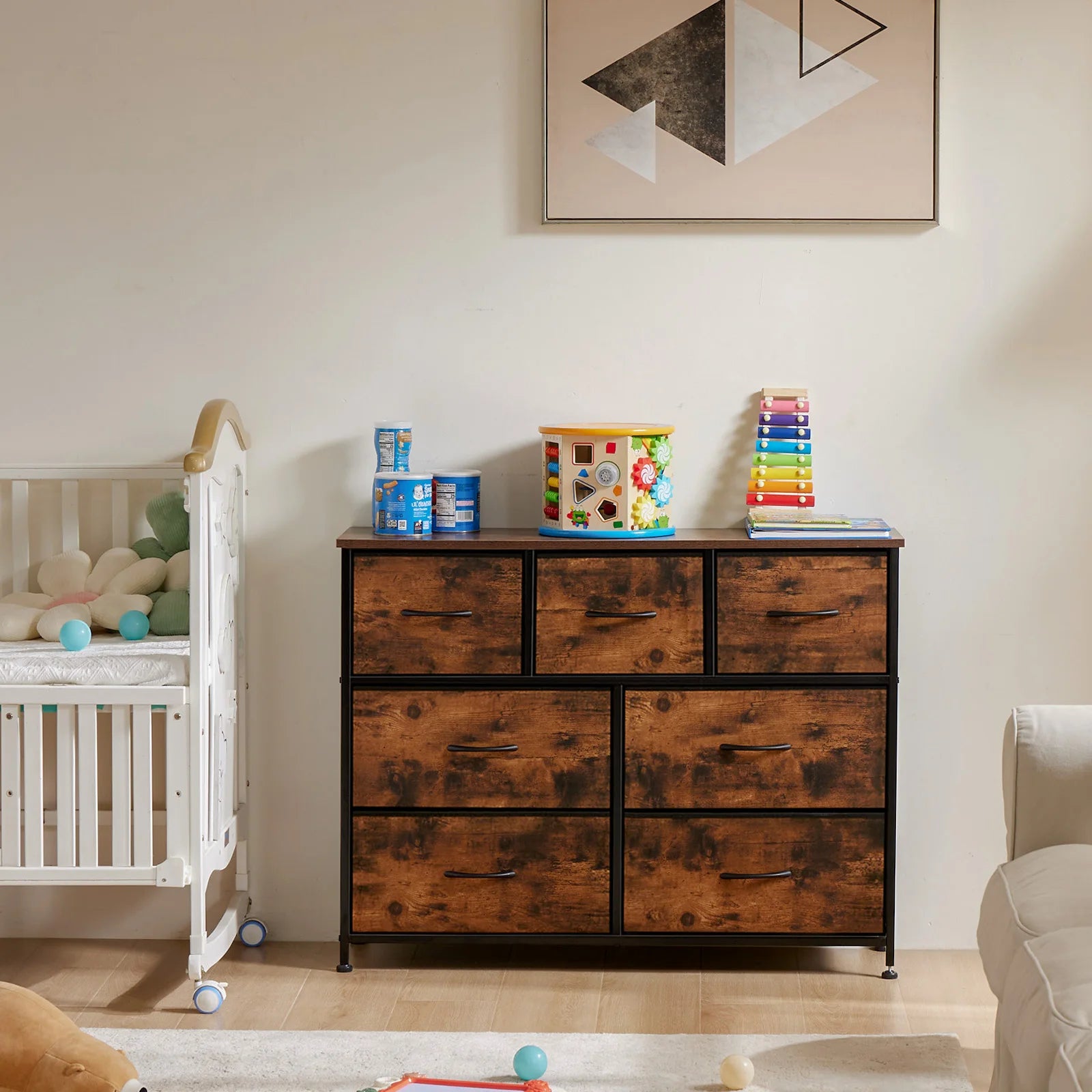 JHK 7-Drawer Fabric Bedroom Organizer