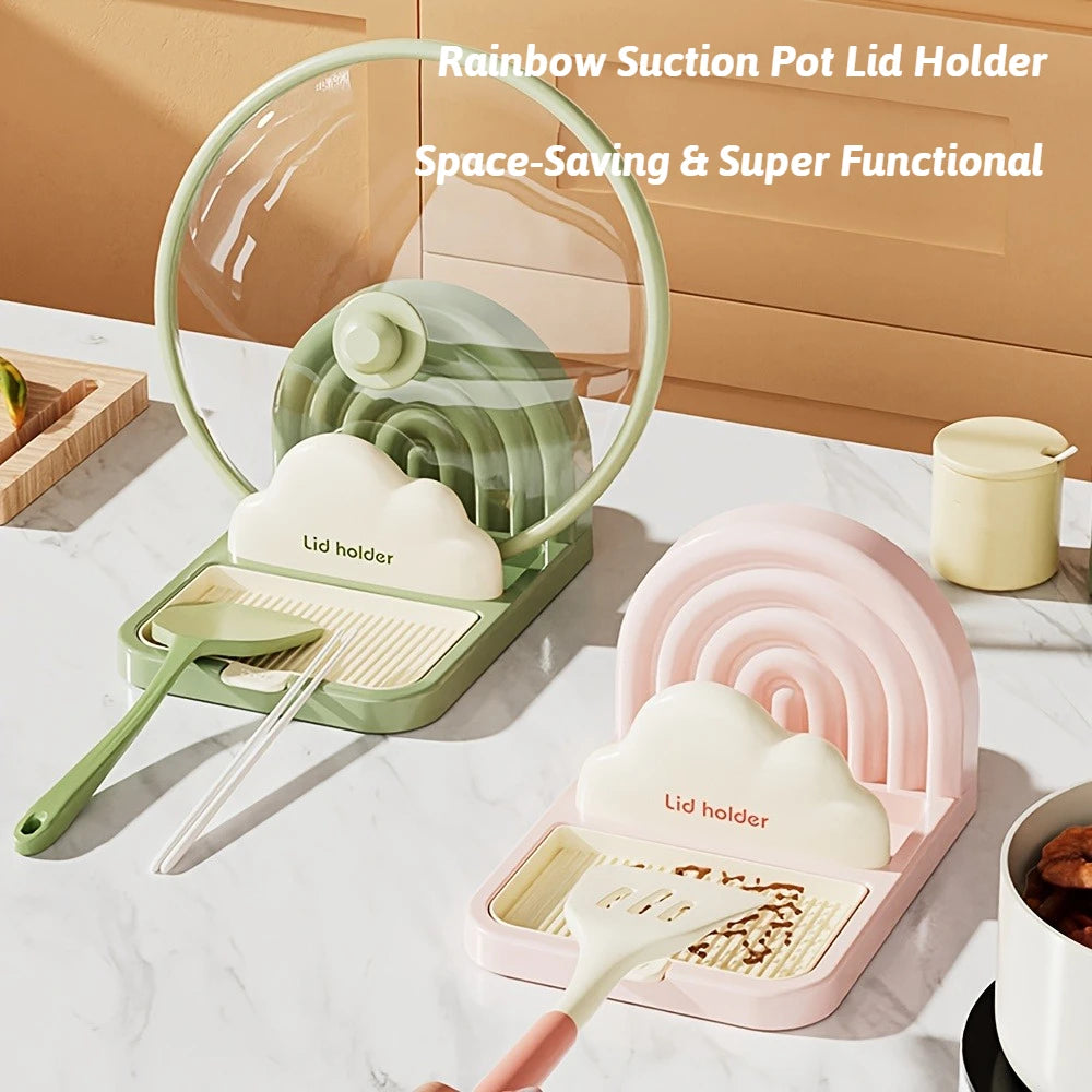 Multifunctional Kitchen Lid & Spoon Holder