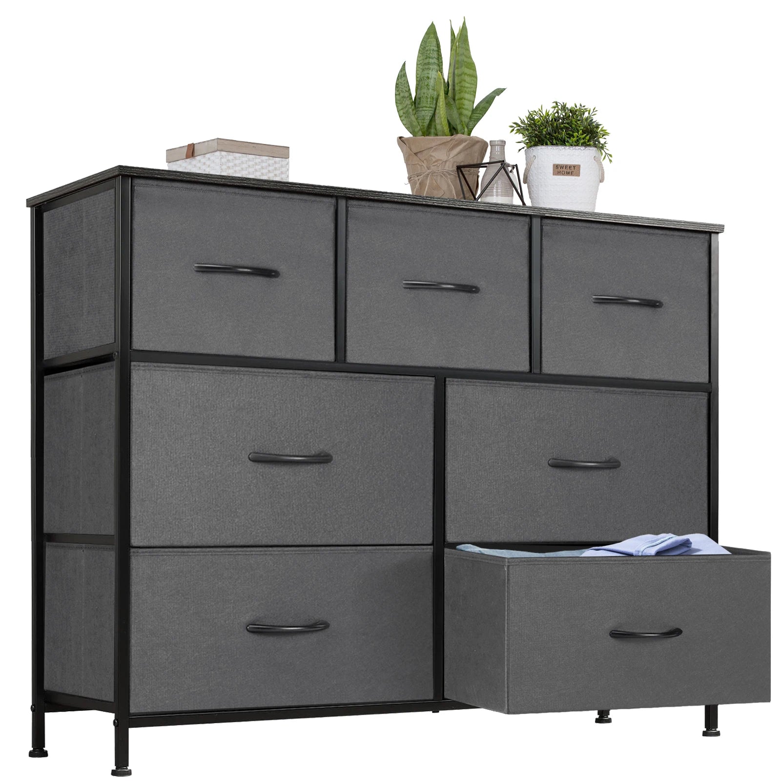 JHK 7-Drawer Fabric Bedroom Organizer
