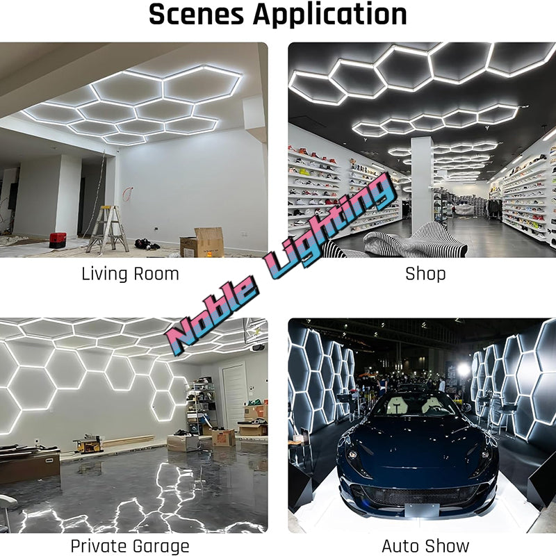 Hexagon LED Garage Light