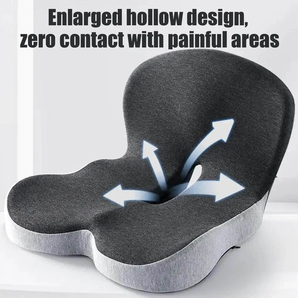 Memory Foam Backrest Cushion – Non-Slip Car Seat Support for Drivers
