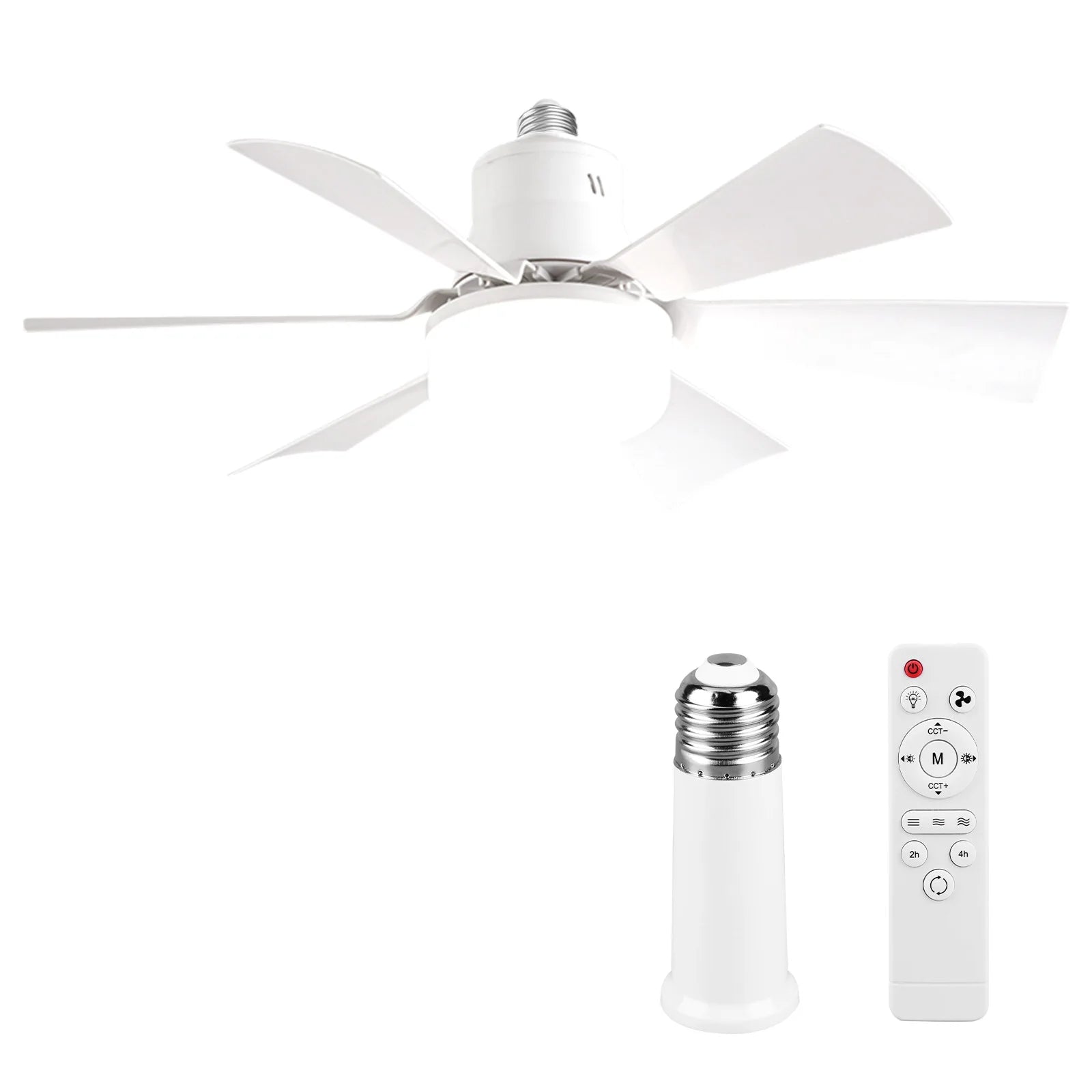 Screw-in Ceiling Fan with Light