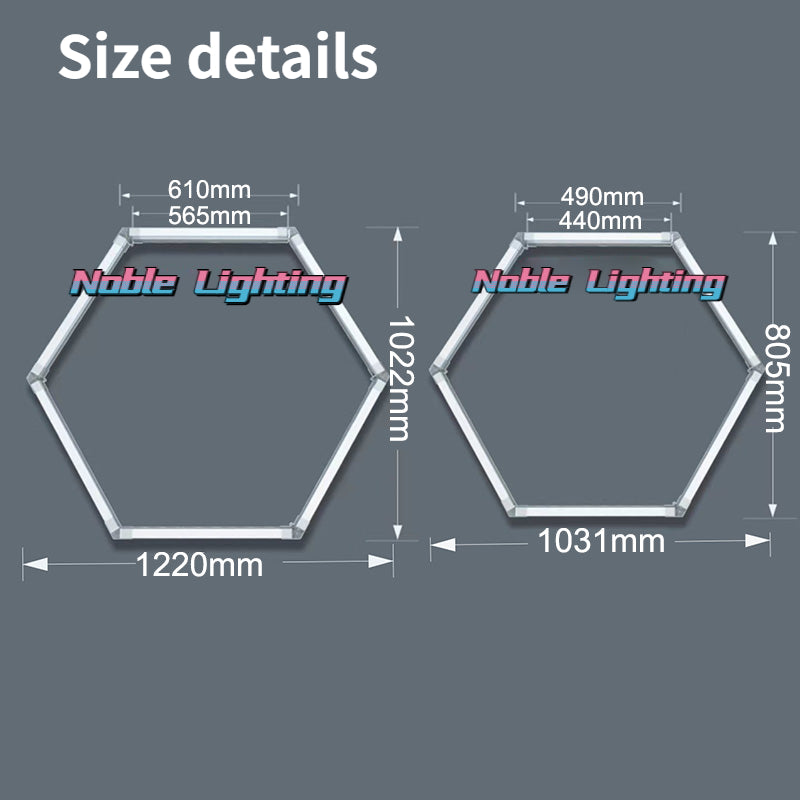 Hexagon LED Garage Light