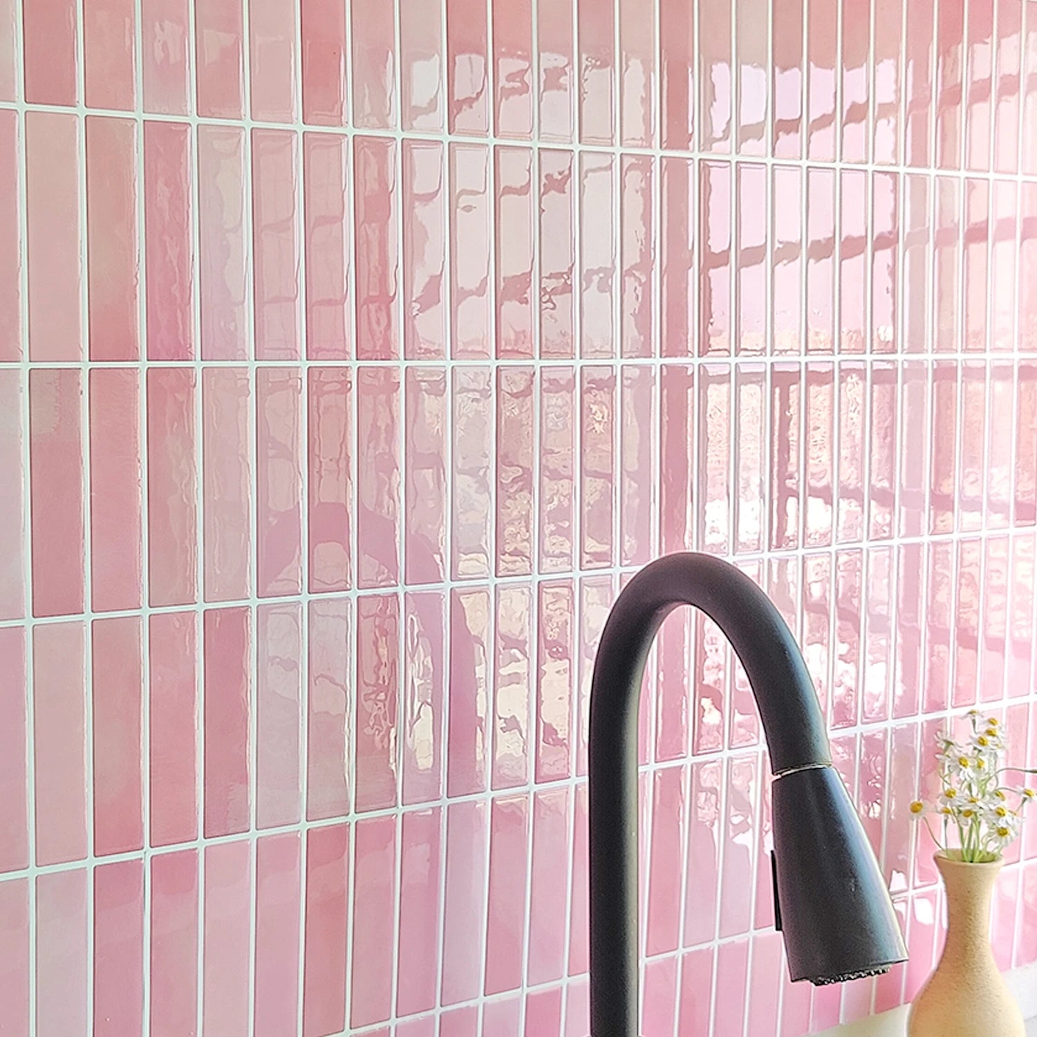 10 PCS Waterproof & Anti-Oil Peel-and-Stick Wall Tiles