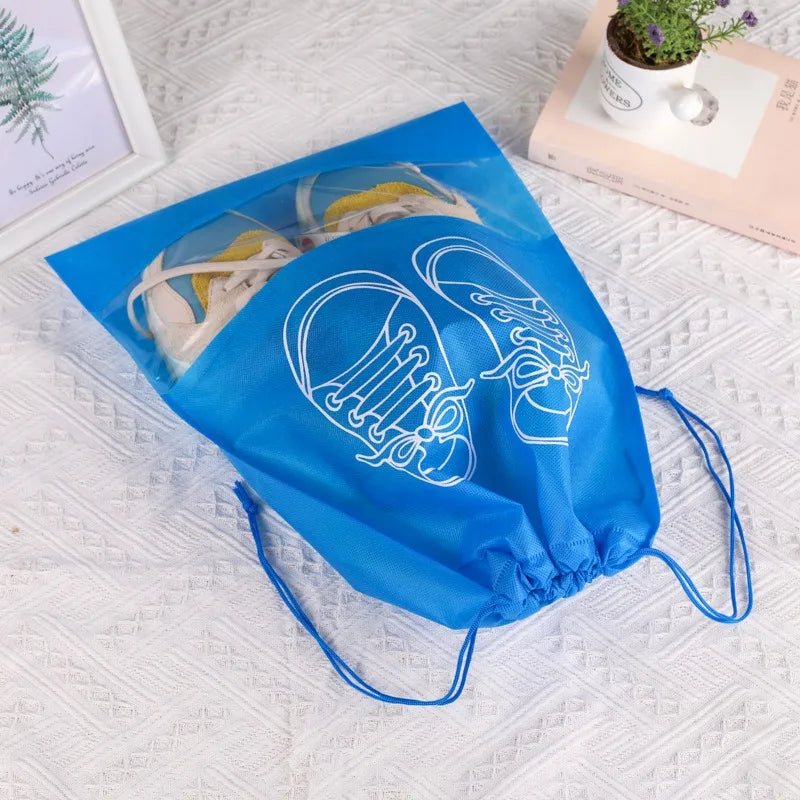 Shoes Storage Bags – Waterproof Non-Woven Closet & Travel Organizer