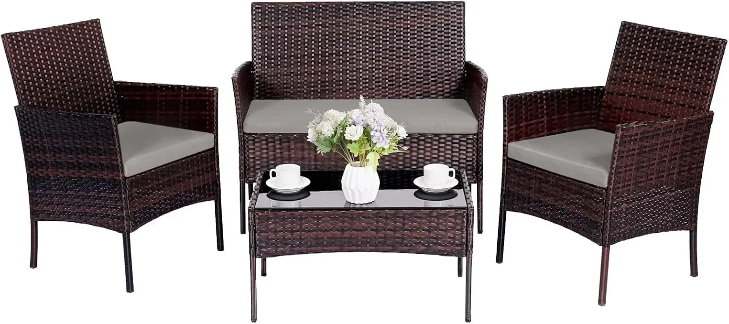 4-Piece Outdoor Patio Furniture Set