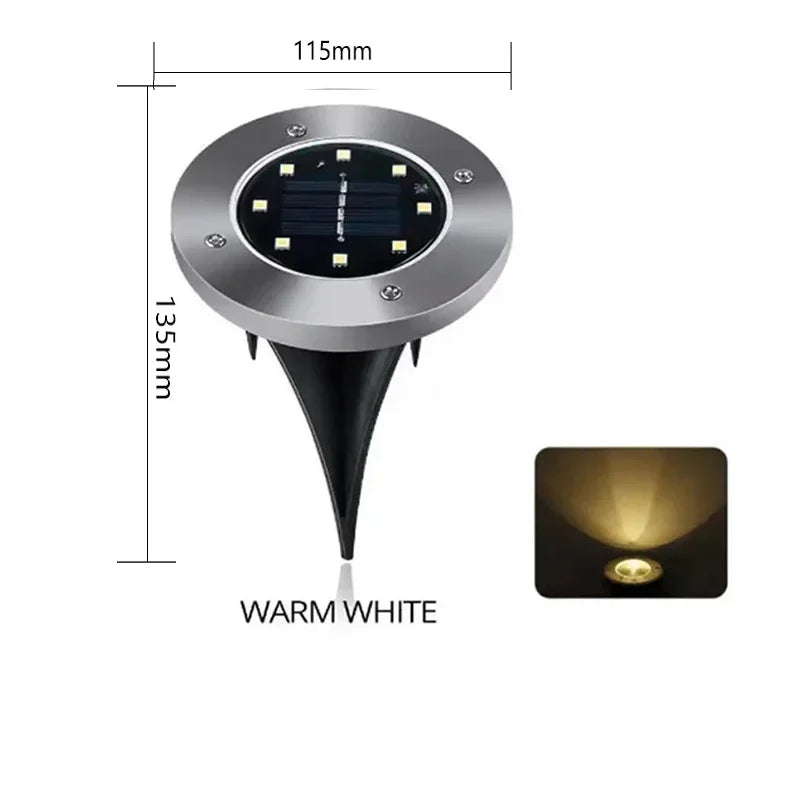 8/20 LED Solar Disk Lights
