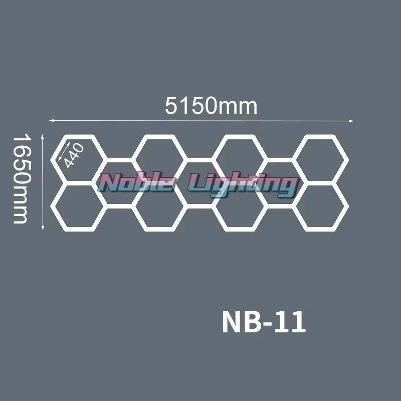 Hexagon LED Garage Light