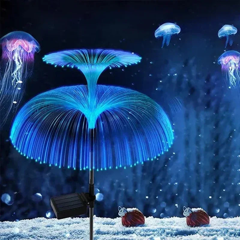 Solar Fiber Optic Jellyfish Garden Lights